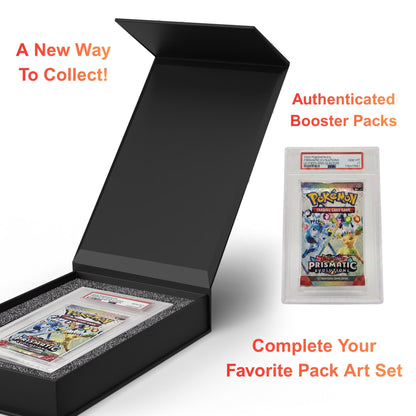 Graded Booster Pack Gift Case for PSA Slabs | Magnetic Storage Box for Graded Trading Card Packs | Durable Collector Case