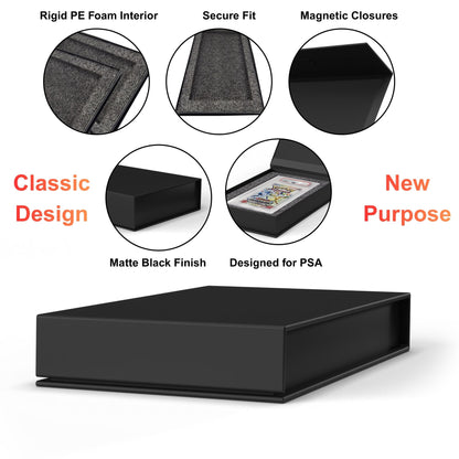 Graded Booster Pack Gift Case for PSA Slabs | Magnetic Storage Box for Graded Trading Card Packs | Durable Collector Case