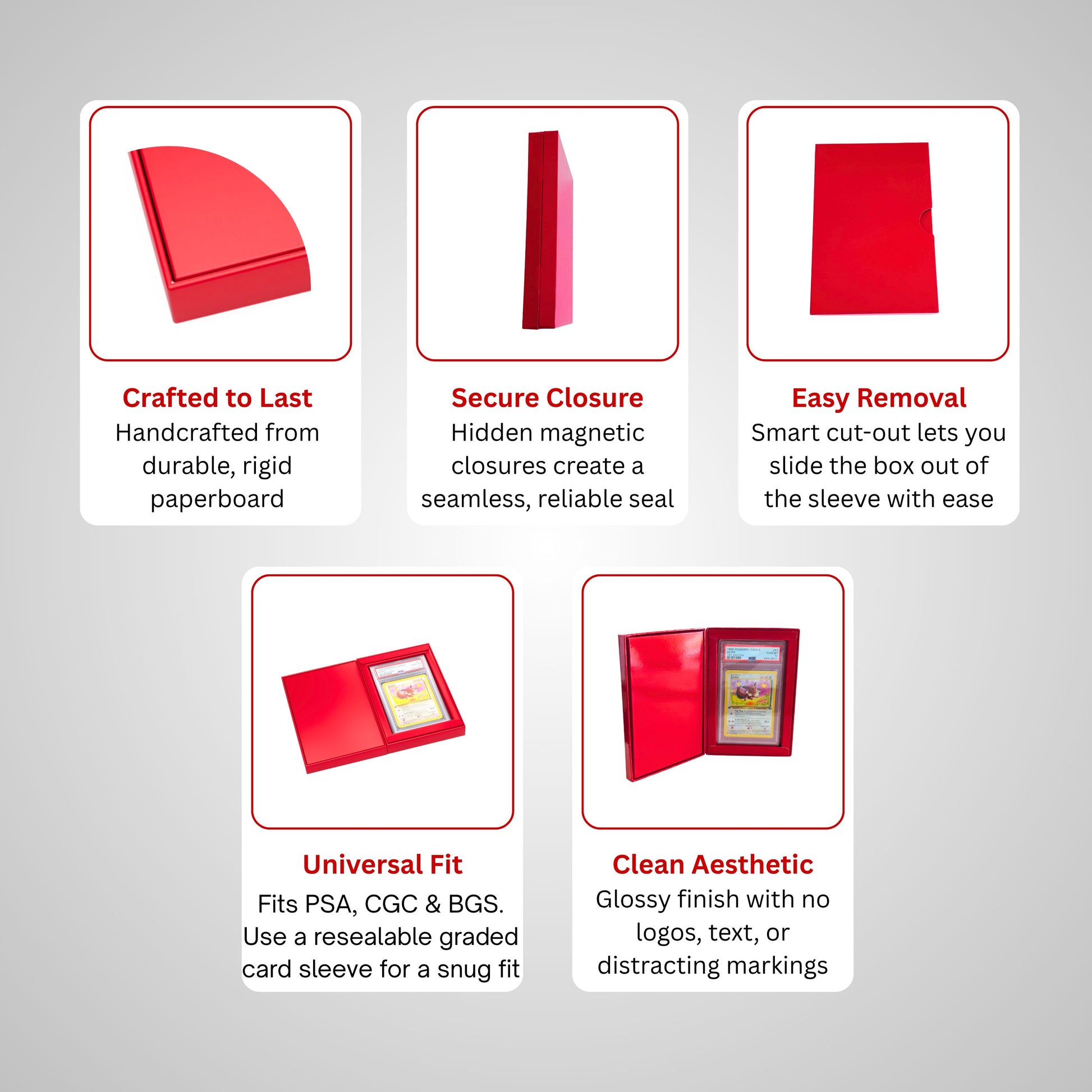 how to seal graded card slabs Graded Card Gift Case for PSA/CGC/BGS Slabs