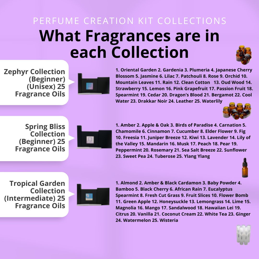 Fragrance Kit | Perfume Making Kit | 25 Fragrance Oils – Lucullion